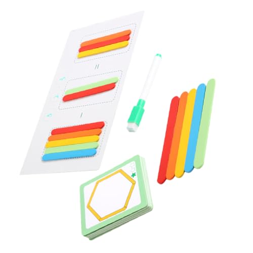 SOPOTUTU Mathematik Lernspielzeug Bunte Holzstäbchen zum Zählen und Rechnen für Frühpädagogisches Lernhilfsmittel Spielerisches Addieren Subtrahieren Multiplizieren SOPOTUTU Mathematik Lernspielzeug Bunte Holzstäbchen zum Zählen und Rechnen für Frühpädagogisches Lernhilfsmittel Spielerisches Addieren Subtrahieren Multiplizieren von SOPOTUTU