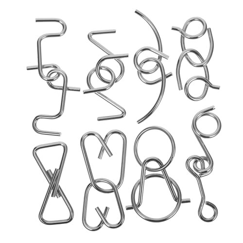 SOPOTUTU Metall Puzzle Teilig Interaktives Entwirrspiel für Fördert Logisches Denken Kognitive Entwicklung und Problemlösungsfähigkeiten Pädagogisches Intelligenzspielzeug von SOPOTUTU