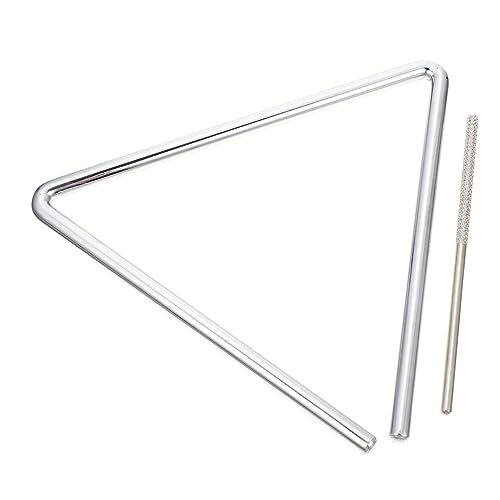 SOPOTUTU Metall Rhythmus Dreieck Instrument mit Schlägel für Musikspielzeug Pädagogisches Percussion Leicht Tragbar Klarer SOPOTUTU Metall Rhythmus Dreieck Instrument mit Schlägel für Musikspielzeug Pädagogisches Percussion Leicht Tragbar Klarer von SOPOTUTU