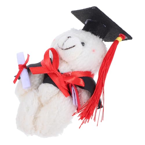 SOPOTUTU Mini Abschlussbär Plüsch Tierchen mit Kappe Weiches Stofftier für Abschlussfeiern und Dekorationen für Graduierte mit Praktischer Kette zum Aufhängen SOPOTUTU Mini Abschlussbär Plüsch Tierchen mit Kappe Weiches Stofftier für Abschlussfeiern und Dekorationen für Graduierte mit Praktischer Kette zum Aufhängen von SOPOTUTU