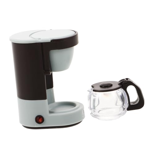 SOPOTUTU Mini Kaffeemaschine Modell Miniatur Mini Puppenhaus Kaffeemaschine Realistisches Mini Puppenhaus Kaffeemaschine Kaffeemaschine Mini Puppenhäuser Miniaturen Kunststoff von SOPOTUTU