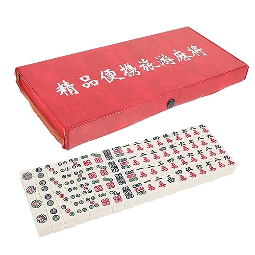 SOPOTUTU Mini Mahjong Set Tragbare Mahjong Spielsteine mit Spielsteinen Partyspiel Hochwertige rutschfeste Oberfläche Leicht zu Reinigen SOPOTUTU Mini Mahjong Set Tragbare Mahjong Spielsteine mit Spielsteinen Partyspiel Hochwertige rutschfeste Oberfläche Leicht zu Reinigen von SOPOTUTU