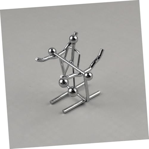 SOPOTUTU Mini Metall Figurine Balancierendes Schaukelspielzeug für Schreibtischdeko Wissenschaftliches Physikspielzeug Kreative Büro und Wohnraumdekoration für Geburtstage und Feiertage von SOPOTUTU
