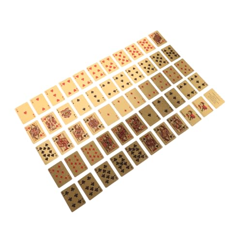 SOPOTUTU Mini Pokerkarten Goldfarben Miniatur Spielkarten Kinderspielzeug für Puppenhaus Reise Spiele Party Geschenk für Mädchen SOPOTUTU Mini Pokerkarten Goldfarben Miniatur Spielkarten Kinderspielzeug für Puppenhaus Reise Spiele Party Geschenk für Mädchen von SOPOTUTU