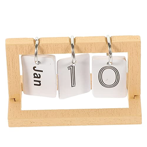 SOPOTUTU Mini Puppenhaus Tischkalender aus Dekorativer Flip Kalender für Puppenhaus für Wohnzimmer Schlafzimmer von SOPOTUTU