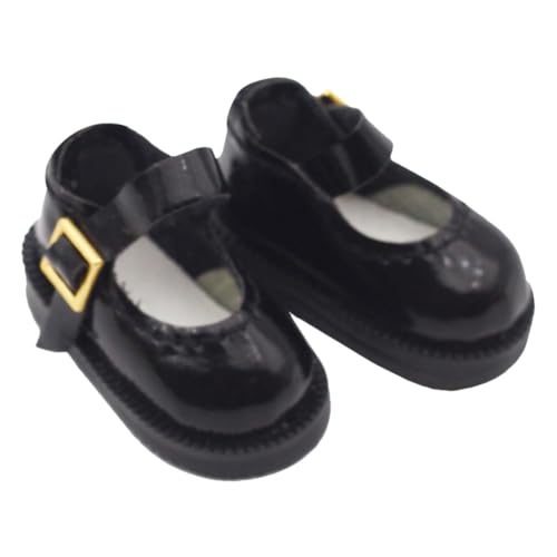 SOPOTUTU Mini Puppenschuhe aus Baumwolle Einzelschnalle Handgefertigte Stoffschuhe für Bjd Puppen Geeignet als Zubehör für DIY Puppenkostüme und Schwarz SOPOTUTU Mini Puppenschuhe aus Baumwolle Einzelschnalle Handgefertigte Stoffschuhe für Bjd Puppen Geeignet als Zubehör für DIY Puppenkostüme und Schwarz von SOPOTUTU