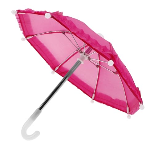 SOPOTUTU Mini Regenschirm Puppenzubehör für Puppen Stilvoller Sonnenschirm Kreatives Dollhouse Accessoire für Puppendekoration von SOPOTUTU