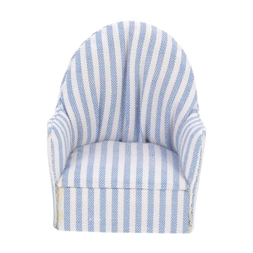SOPOTUTU Mini Sofa Couches Mini Möbel Ornament Miniatur Sofa Ornament Puppenhaus Mini Möbel Dekoration Miniatur Sofa Für Puppenhaus Mini Sofa Mini Möbel Stoffstreifen von SOPOTUTU