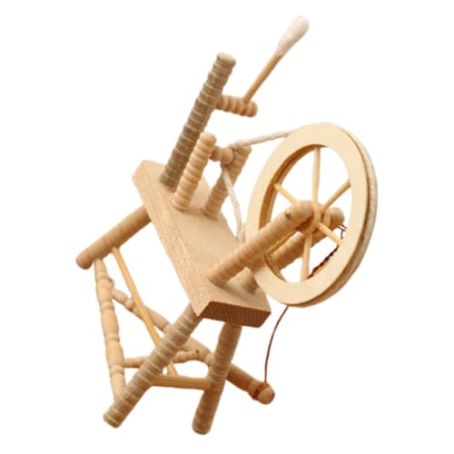 SOPOTUTU Mini-Spinnradmodell Zubehör Puppe Retro Miniatur-Holzrad Miniatur -Holznähmaschine 1:12 Mini-Möbel Vintage Mini-Nähmaschine realistisches nähmaschinenspielzeug hölzern Khaki SOPOTUTU Mini-Spinnradmodell Zubehör Puppe Retro Miniatur-Holzrad Miniatur -Holznähmaschine 1:12 Mini-Möbel Vintage Mini-Nähmaschine realistisches nähmaschinenspielzeug hölzern Khaki von SOPOTUTU