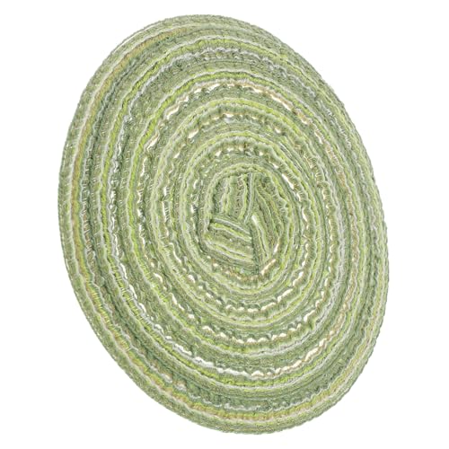 SOPOTUTU Mini-Teppich bodenmatte Kleiner Teppich Puppenhaus Wohnkultur Nordischer Stil Teppich puppenhaus Einrichtung Mini-Dekoration Puppenhaus-Teppich Puppenhausdekor Stoff Green von SOPOTUTU