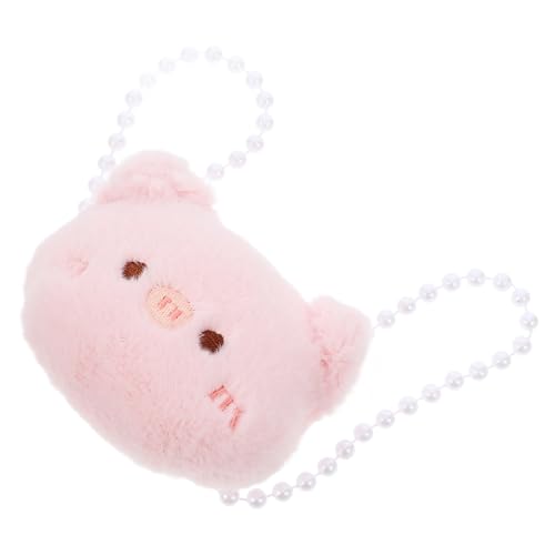 SOPOTUTU Mini-puppenrucksack Schulter Miniatur-puppentaschenmodelle Modell Einer Mini-umhängetasche Mini-puppentaschen-Ornamente Kleine Puppentasche Gefüllte Puppentasche Kurzer Plüsch Rosa von SOPOTUTU