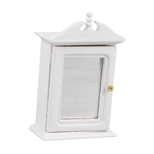 SOPOTUTU Miniatur Aufbewahrungsschrank Weiße Birke Miniaturmöbel Miniatur Vitrine Winzige Möbel von SOPOTUTU