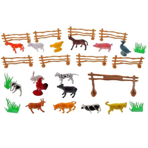 SOPOTUTU Miniatur Bauernhoftiere Kunststoff Figuren Lernspielzeug für Realistische Farm Szenen Modelle Fördert Kognitive Entwicklung und Kreativität SOPOTUTU Miniatur Bauernhoftiere Kunststoff Figuren Lernspielzeug für Realistische Farm Szenen Modelle Fördert Kognitive Entwicklung und Kreativität von SOPOTUTU