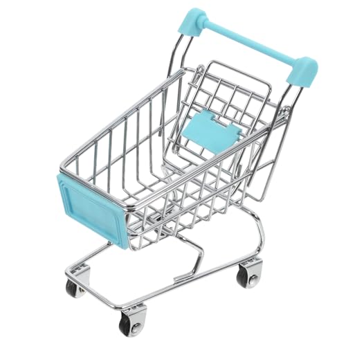 SOPOTUTU Miniatur Einkaufswagen Modell für Stabiles Hellblau Kompakt und Dekorativ Perfektes Miniatur Supermarkt Handwagen für Puppenhaus und Rollenspiele SOPOTUTU Miniatur Einkaufswagen Modell für Stabiles Hellblau Kompakt und Dekorativ Perfektes Miniatur Supermarkt Handwagen für Puppenhaus und Rollenspiele von SOPOTUTU