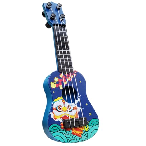 SOPOTUTU Miniatur Gitarre Ukulele Modell Deko Musikinstrument Realistisch Gestaltet für Wohnraum Schlafzimmer Wohnzimmer Dekoration und Fotorequisiten von SOPOTUTU