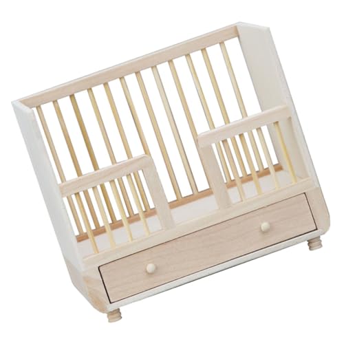 SOPOTUTU Miniatur Holz Puppenbett Stabiles DIY Puppenhaus Zubehör Detailreich Verarbeitet Passend für Puppenhaus Schlafzimmer Dekoration SOPOTUTU Miniatur Holz Puppenbett Stabiles DIY Puppenhaus Zubehör Detailreich Verarbeitet Passend für Puppenhaus Schlafzimmer Dekoration von SOPOTUTU
