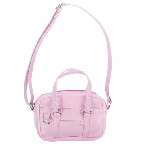 SOPOTUTU Miniatur Puppenhandtasche Rosa Groß Weiches Material Realistische Details als Mini Hausdekor Mini Umhängetasche für Puppen Kreatives Spielzeugzubehör für Mädchen SOPOTUTU Miniatur Puppenhandtasche Rosa Groß Weiches Material Realistische Details als Mini Hausdekor Mini Umhängetasche für Puppen Kreatives Spielzeugzubehör für Mädchen von SOPOTUTU