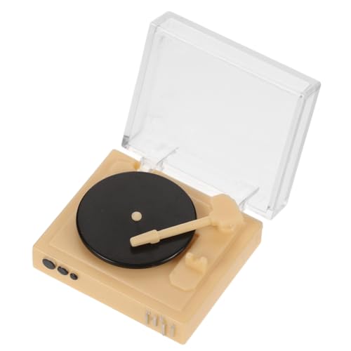 SOPOTUTU Miniatur Retro Plattenspieler Modellspielzeug für Puppenhaus Detailgetreue Simulation Handliche Wohnzimmerdekoration für Miniaturhäuser und DIY Mikroszenen SOPOTUTU Miniatur Retro Plattenspieler Modellspielzeug für Puppenhaus Detailgetreue Simulation Handliche Wohnzimmerdekoration für Miniaturhäuser und DIY Mikroszenen von SOPOTUTU