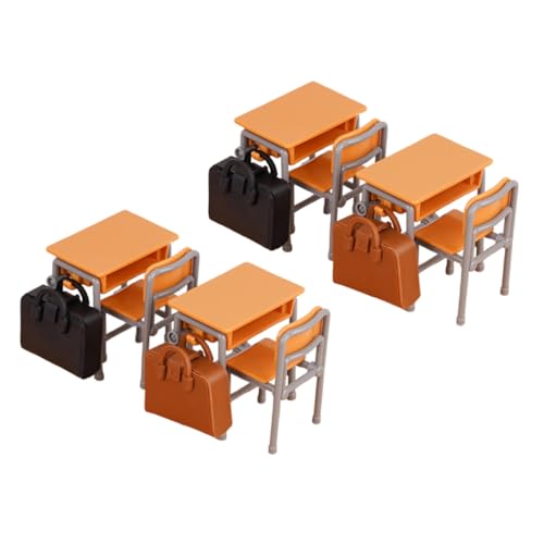 SOPOTUTU Miniatur Schulmöbel Gelbe Tische Stühle Schulranzen Realistische Puppenhaus Klassenzimmer Möbel Kreative Spielzeuge Tragbar als Foto Requisiten und Lernhilfen SOPOTUTU Miniatur Schulmöbel Gelbe Tische Stühle Schulranzen Realistische Puppenhaus Klassenzimmer Möbel Kreative Spielzeuge Tragbar als Foto Requisiten und Lernhilfen von SOPOTUTU