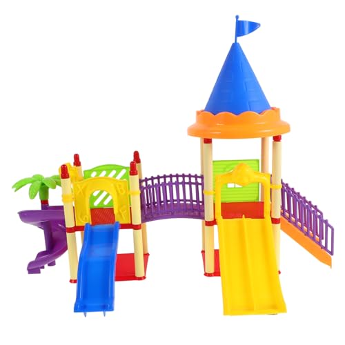 SOPOTUTU Miniatur Spielplatz Rutsche Puppenhaus Zubehör Bunte Kinderrutsche Spielzeugmodell Fördert Koordination und Kreatives SOPOTUTU Miniatur Spielplatz Rutsche Puppenhaus Zubehör Bunte Kinderrutsche Spielzeugmodell Fördert Koordination und Kreatives von SOPOTUTU