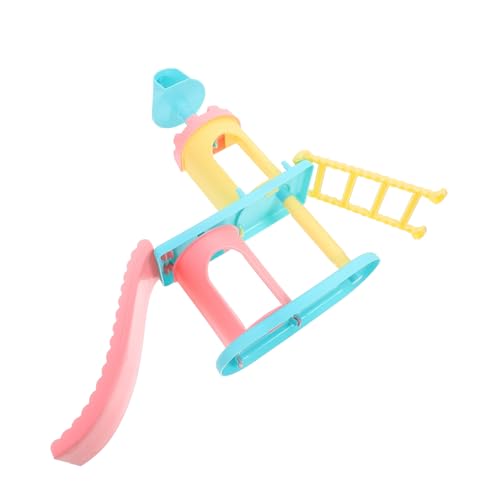 SOPOTUTU Miniatur Spielplatzmodell für Puppenhäuser Großes Spielset mit Rutsche für Miniatur Enthusiasten für Freunde von SOPOTUTU
