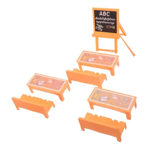 SOPOTUTU Miniatur Spielzimmer Schreibtisch mit Tafel Stabiles Kunststoff Puppenhaus Zubehör Leicht Tragbar Einfach zu Montieren Fördert Kreativität und Fantasievolles SOPOTUTU Miniatur Spielzimmer Schreibtisch mit Tafel Stabiles Kunststoff Puppenhaus Zubehör Leicht Tragbar Einfach zu Montieren Fördert Kreativität und Fantasievolles von SOPOTUTU