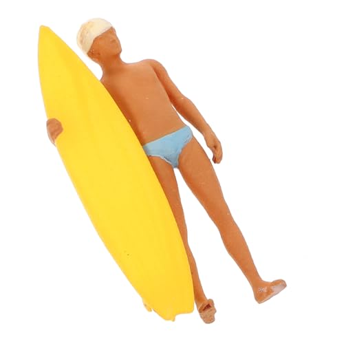 SOPOTUTU Miniatur-Surfmodell miniaturfiguren : Miniaturen Surfspielzeug Surfer Puppenhaus Figur Simulationsfigurenmodell winzige Menschenfiguren Strandminiaturen zum Basteln Mini-Leute Harz von SOPOTUTU