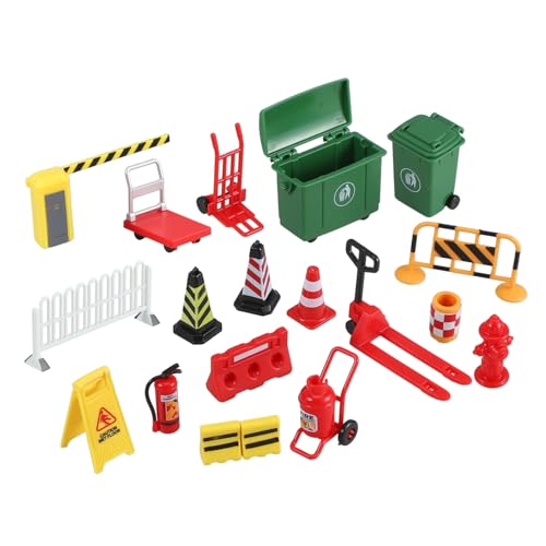 SOPOTUTU Miniatur Verkehrsbarrieren Spielset Teilig mit Miniatur Straßenschildern und Straßenwarnzeichen Pädagogisches für Verkehrssicherheit und Kreatives Rollenspiel Geeignet SOPOTUTU Miniatur Verkehrsbarrieren Spielset Teilig mit Miniatur Straßenschildern und Straßenwarnzeichen Pädagogisches für Verkehrssicherheit und Kreatives Rollenspiel Geeignet von SOPOTUTU