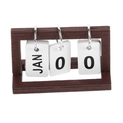 SOPOTUTU Miniaturer Tischkalender für Puppenhaus Kompakter Flip Kalender aus Holz für Dekoration und Rollenspiele für Kleine Räume und Kreative Gestaltung Puppenhäusern SOPOTUTU Miniaturer Tischkalender für Puppenhaus Kompakter Flip Kalender aus Holz für Dekoration und Rollenspiele für Kleine Räume und Kreative Gestaltung Puppenhäusern von SOPOTUTU