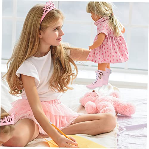SOPOTUTU Mode Puppen High Heel Stiefel Kleine Puppenschuhe mit Spitzem Absatz Puppenaccessoires für Prinzessin Geeignet als für Sammler von SOPOTUTU