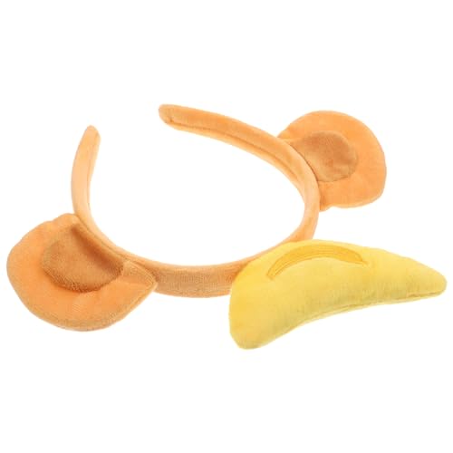 SOPOTUTU Monkey Ohr Haarreif Flauschiger Kopfschmuck für Cosplay Mottopartys und Bühnenauftritte Weiches Kreatives Accessoire für Frauen für Fasching und Karneval SOPOTUTU Monkey Ohr Haarreif Flauschiger Kopfschmuck für Cosplay Mottopartys und Bühnenauftritte Weiches Kreatives Accessoire für Frauen für Fasching und Karneval von SOPOTUTU