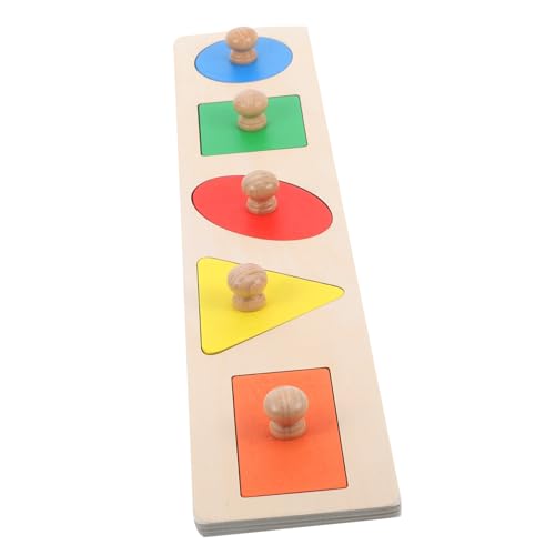 SOPOTUTU Montessori Holzpuzzle aus Holz mit Geometrischen Formen Pädagogisches Steckspielzeug für Kleinkinder Fördert Farb und Formenerkennung Motorische Entwicklung Lernspielzeug für SOPOTUTU Montessori Holzpuzzle aus Holz mit Geometrischen Formen Pädagogisches Steckspielzeug für Kleinkinder Fördert Farb und Formenerkennung Motorische Entwicklung Lernspielzeug für von SOPOTUTU