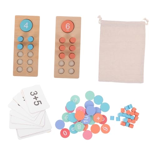 SOPOTUTU Montessori Mathe Lernspielzeug Holz mit Bunten Perlen Interaktives Zählspielzeug für Tragbarer Rechenrahmen Addition und Subtraktion Lernspiel für Zuhause und Schule SOPOTUTU Montessori Mathe Lernspielzeug Holz mit Bunten Perlen Interaktives Zählspielzeug für Tragbarer Rechenrahmen Addition und Subtraktion Lernspiel für Zuhause und Schule von SOPOTUTU