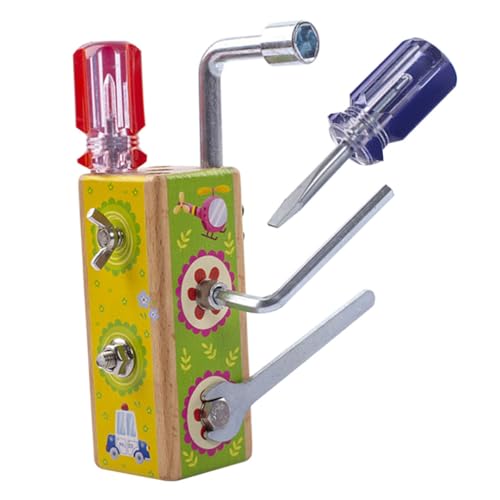 SOPOTUTU Montessori Metall Holz Lernspielzeug für Hand Auge Koordination Kreatives Early Educational Eltern Junge Mädchen Interaktion Motorik von SOPOTUTU