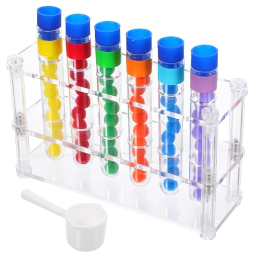 SOPOTUTU Montessori Stem Lernset mit Farbigen Sortier-röhrchen und Ständer Motorikförderndes Farbenerkennungs Pädagogisches Experimentierset für Vorschule und Sensorikentwicklung SOPOTUTU Montessori Stem Lernset mit Farbigen Sortier-röhrchen und Ständer Motorikförderndes Farbenerkennungs Pädagogisches Experimentierset für Vorschule und Sensorikentwicklung von SOPOTUTU