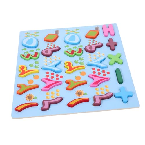 SOPOTUTU Montessori Zahlenpuzzle Holzspielzeug für Kleinkinder Ab Monaten Arabische Buchstaben Lernspielzeug Form und Buchstabenerkennung Pädagogisches Steckpuzzle für Vorschule und Frühe von SOPOTUTU