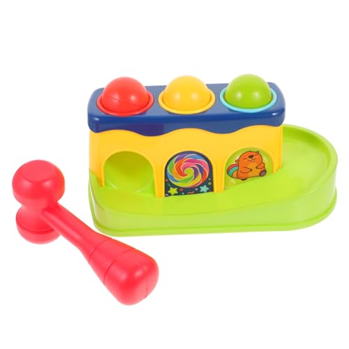 SOPOTUTU Musikalisches Hammerspielzeug für Junge Mädchen Buntes Lernspielzeug mit Schlagball Fördert Motorische Fähigkeiten und Musikalische Wahrnehmung Pädagogisch für Zufällige Farbe von SOPOTUTU