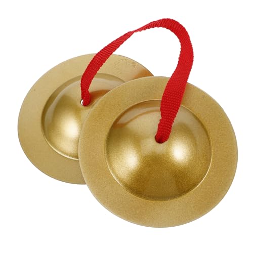 SOPOTUTU Musikinstrument Fingertanzbecken Handbeckeninstrument kleine Handbecken Musical musikspielzeug Musikalisches für Becken für Mini-Becken Metall Golden SOPOTUTU Musikinstrument Fingertanzbecken Handbeckeninstrument kleine Handbecken Musical musikspielzeug Musikalisches für Becken für Mini-Becken Metall Golden von SOPOTUTU