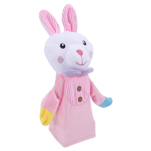 SOPOTUTU Niedliche Handpuppe Hase aus Weichem mit Pp Baumwolle Füllung Interaktive Tierhandpuppe für Kleinkinder Fördert Hand Auge koordination und Soziales Spiel von SOPOTUTU