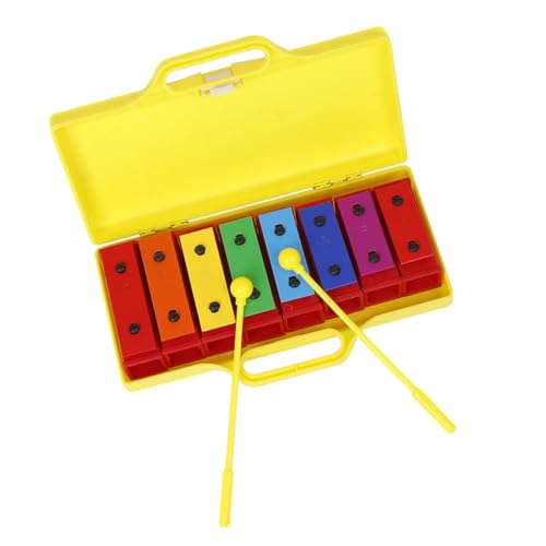 SOPOTUTU Orff Schlaginstrument Percussion Bunte Klangplatten für Frühe Musikalische Früherziehung Tragbares Glockenspiel mit Praktischem Koffer Fördert Fingerfertigkeit und Farberkennung SOPOTUTU Orff Schlaginstrument Percussion Bunte Klangplatten für Frühe Musikalische Früherziehung Tragbares Glockenspiel mit Praktischem Koffer Fördert Fingerfertigkeit und Farberkennung von SOPOTUTU