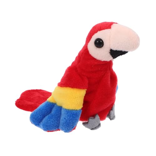 SOPOTUTU Papageien-Fingerpuppe papagei mini Puppen Weiche Handpuppe Stofftier Handpuppe Fingerpuppen Vogel Vogelpuppe Fingerpuppen Tiere gefüllter Papagei Plüschtier PP Baumwolle von SOPOTUTU