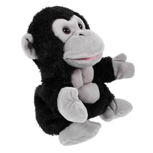 SOPOTUTU Plüsch Gorilla Handpuppe Handpuppen Tierhandpuppe Kreatives Erzählspielzeug Interaktive Kuscheltiere für Rollenspiele und Kommunikation von SOPOTUTU