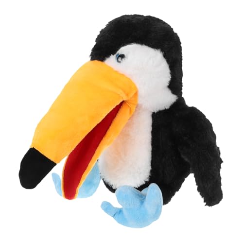 SOPOTUTU Plüsch Handpuppe Kinderhandpuppe Vogelhandpuppe Eltern-Kind-Handpuppe Eltern-Kind-Interaktion Handpuppe realistisches Figurenspielzeug kreatives Handspielzeug PP Baumwolle von SOPOTUTU