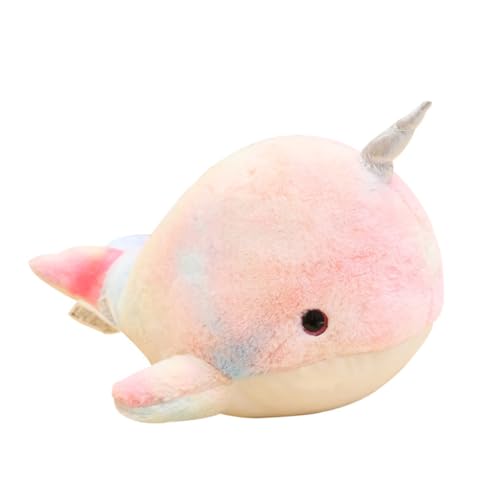 SOPOTUTU Plüsch Narwal Kuscheltier Weiches Stofftier für Niedliches Meeres Tier Dekoration Kuschelkissen für Mädchen und Jungen von SOPOTUTU