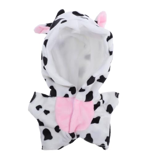 SOPOTUTU Plüsch Puppen Overall Kuscheliger Weicher Cow Style Jumpsuit für Zarte Puppenhaut Einfache Handhabung Niedliches Nachtkleid für Puppen Wiederverwendbare Puppenkleidung von SOPOTUTU