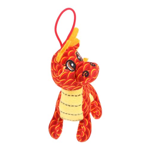 SOPOTUTU Plüsch Realistisches Neujahrs Maskottchen Rotes Plüsch Drachen für Dekoration und zum Neujahr und SOPOTUTU Plüsch Realistisches Neujahrs Maskottchen Rotes Plüsch Drachen für Dekoration und zum Neujahr und von SOPOTUTU