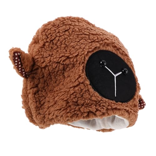 SOPOTUTU Plüsch Schaf Mütze mit Lustige Tierkopfbedeckung für Cosplay Fotografie und Partys Hochwertiges Langlebiges Kostüm Accessoire für Winter und Halloween SOPOTUTU Plüsch Schaf Mütze mit Lustige Tierkopfbedeckung für Cosplay Fotografie und Partys Hochwertiges Langlebiges Kostüm Accessoire für Winter und Halloween von SOPOTUTU