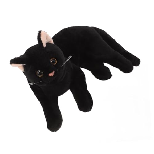 SOPOTUTU Plüschtier Realistische Schwarze Ausgestopfte Katze Plüsch-katzenspielzeug Realistischer Katzenplüsch Realistisches Katzenstofftier Schwarzes Katzendekor Kleine Stoffkatze Black SOPOTUTU Plüschtier Realistische Schwarze Ausgestopfte Katze Plüsch-katzenspielzeug Realistischer Katzenplüsch Realistisches Katzenstofftier Schwarzes Katzendekor Kleine Stoffkatze Black von SOPOTUTU