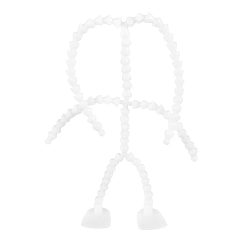 SOPOTUTU Plüschtier Skelettherstellung Puppenknochenhalter Puppenteile Bewegliches Gelenk Puppengelenkspielzeug Puppenskelettgelenk Bewegliche Puppe Weißer Kunststoff von SOPOTUTU