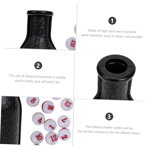 SOPOTUTU Professionelle Snooker Shaker Flasche aus Hochwertigem Resin Verschleißfest und Leicht Tragbare Pool Flasche für Zuhause und Unterwegs für Billiard zubehör und Individuelles von SOPOTUTU